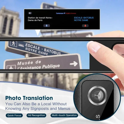 GeniusPenAI AI Translation Pen — 142 Languages | Offline Mode | Travel Translator