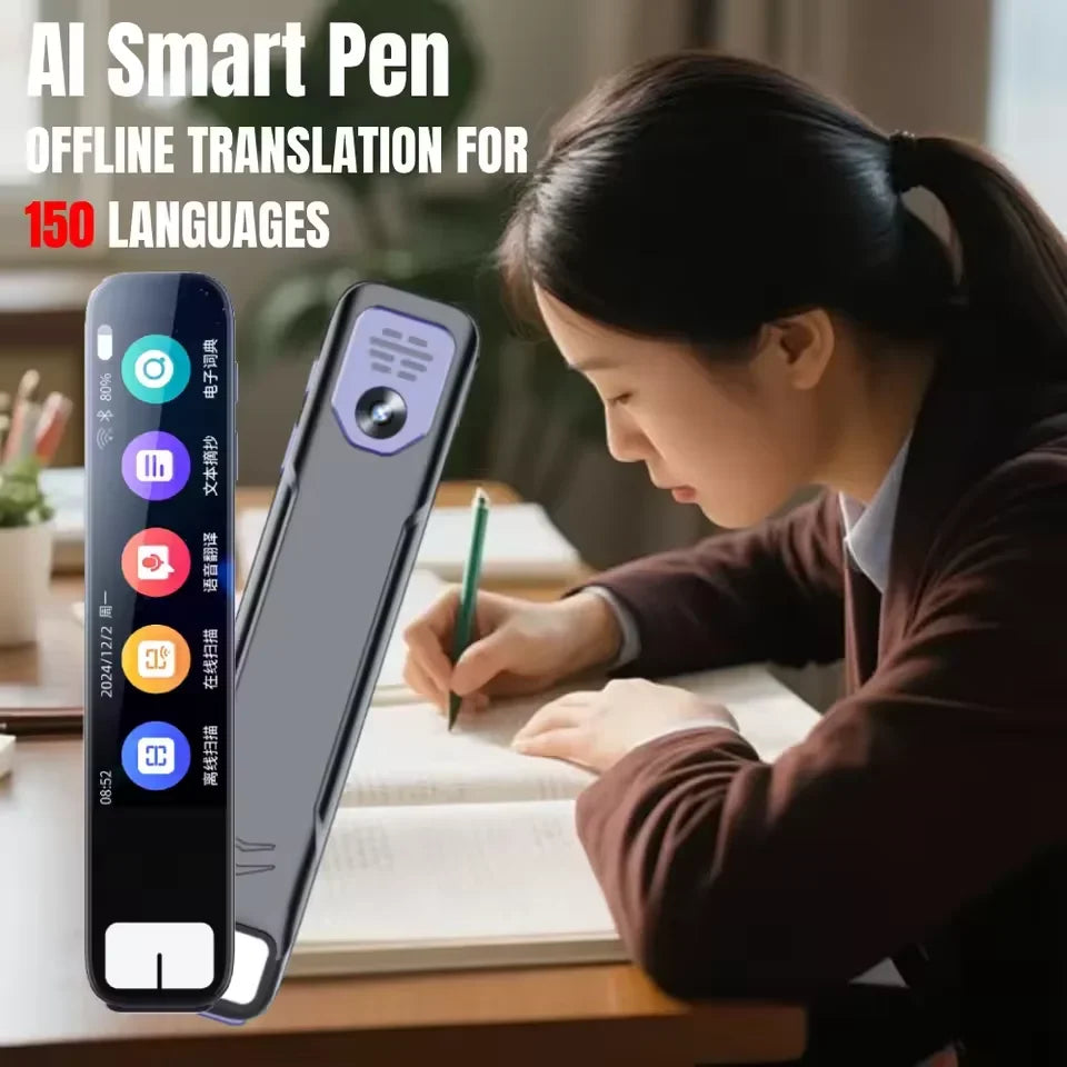 GeniusPenAI ChatGPT AI Translation Pen — 150 Languages | Point & Read | Premium