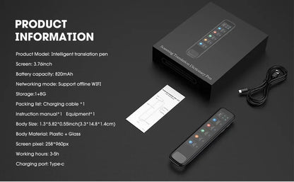 GeniusPenAI AI Translation Pen — 142 Languages | Offline Mode | Travel Translator