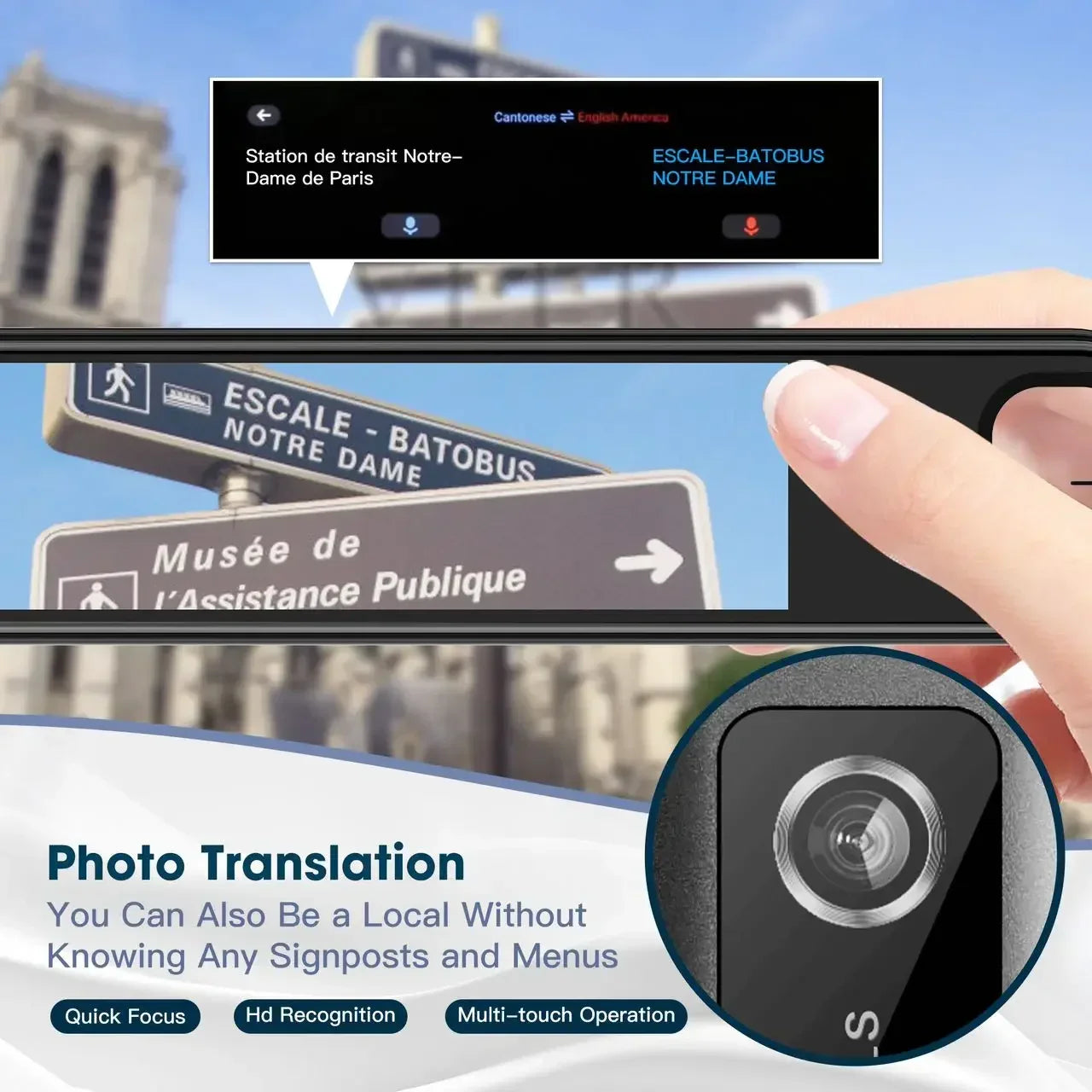 GeniusPenAI AI Translation Pen — 142 Languages | Offline Mode | Travel Translator