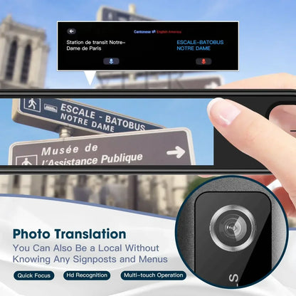 GeniusPenAI AI Translation Pen — 142 Languages | Offline Mode | Travel Translator