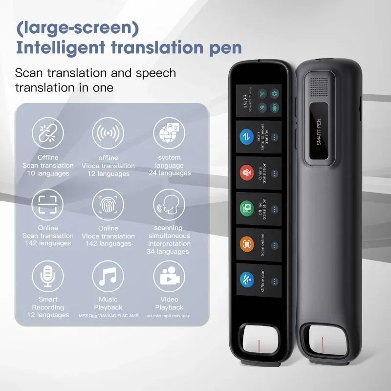 GeniusPenAI AI Translation Pen — 142 Languages | Offline Mode | Travel Translator