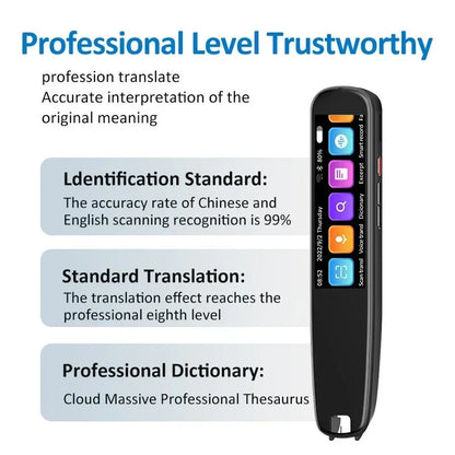 GeniusPenAI AI Translation Pen — 142 Languages | Offline Mode | Travel Translator