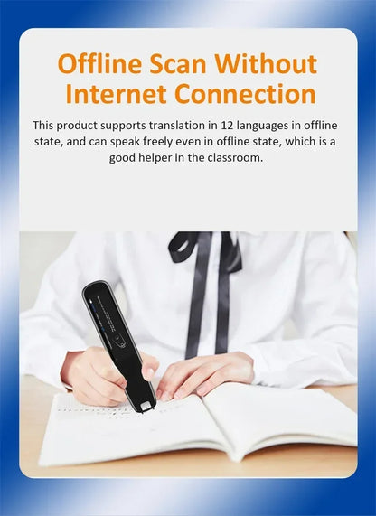 GeniusPenAI AI Translation Pen — 142 Languages | Offline Mode | Travel Translator