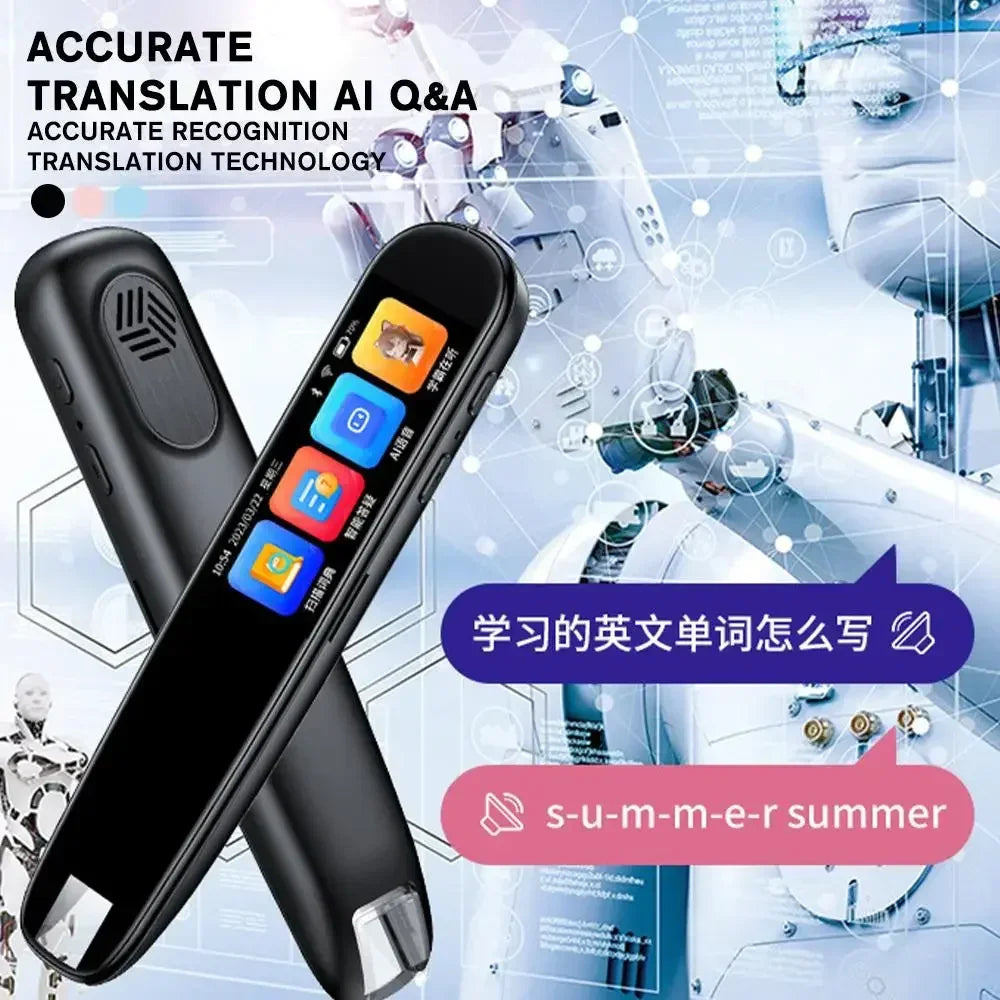 GeniusPenAI AI Scan Reader Pen — 112 Languages | Text-to-Speech | Dyslexia Support