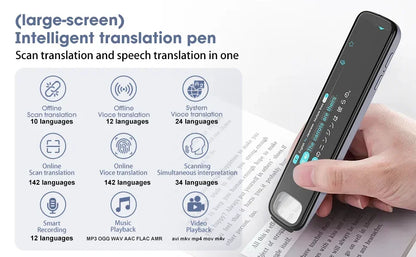 GeniusPenAI AI Translation Pen — 142 Languages | Offline Mode | Travel Translator