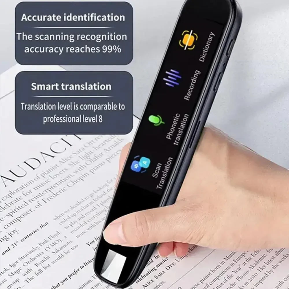 GeniusPenAI AI Scan Reader Pen — 112 Languages | Text-to-Speech | Dyslexia Support